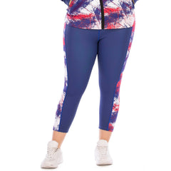 Plus Size Yoga Pants Printed High Waist Leggings