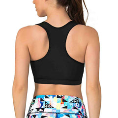 Black Yoga Top Bra for Women