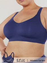 Plus Wireless Lounge Bra Blue