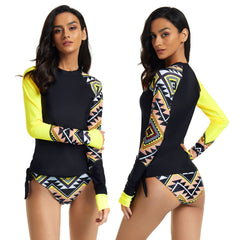 Rash Guards Swim Shirt Two Piece Swimsuit