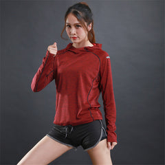 Breathable Hooded Women's Yoga Top