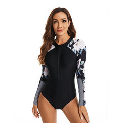 Rash Guard Long Sleeve One Piece Swimsuit