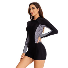Rashguard One Piece Long Sleeve Swimwear