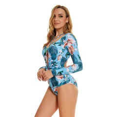 Rash Guard Long Sleeve Swimsuit Swimwear