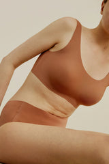 Classic Zero Wireless Bra Her Brownie