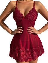 Avidlove Lingerie for Kinky Babydoll Lingerie Mesh Sleepwear Lace Chemise