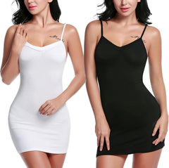 Avidlove Full Slip Under Dress Adjustable Spaghetti Strap Cami Slips Undergarment Nightwear