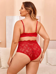 Avidlove Lace Lingerie Set Bra and High Waist Panty Set 2 Pieces Babdyoll Outfits