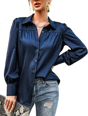 Satin Silk Formal Blouse