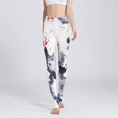 Women's Elastic Printed Yoga Pants