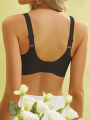 Seamless Push Up Bra For Small Breasts, Side Supporting And No Steel Ring, Suitable For Teenage Girls black