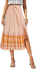 Floral Midi Skirt