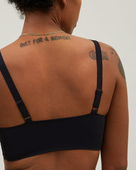 The Invisible Push Up Wireless Bra Black
