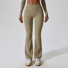 High Waisted Slight Flare Leggings