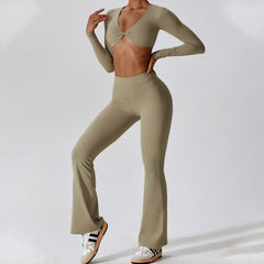 Butterfly Twist Front Long Sleeve Top