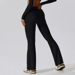 High Waisted Slight Flare Leggings