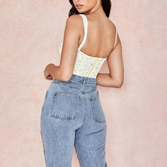 Lemon Floral Corset