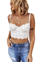 Chic White Lace Bralette