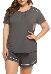 Casual Short Sleeve Pajama Set