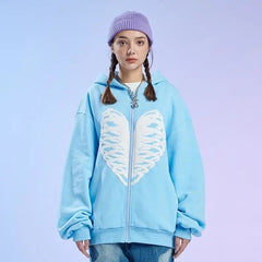 Y2K Bone Pattern Hoodie
