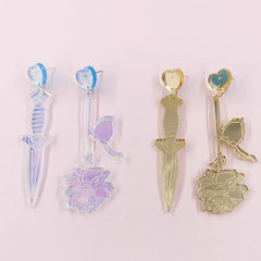 Knife & Rose Earrings