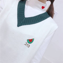 Kawaii Fruit Ulzzang Girl Sweater