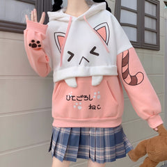 Harajuku Cat Ear Kawaii Hoodie