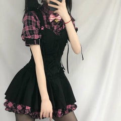 Plaid Harajuku Dress