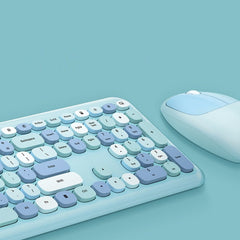 Colorful Wireless Keyboard & Mouse Kit
