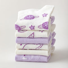Ulzzang Girl Stars Planets Socks