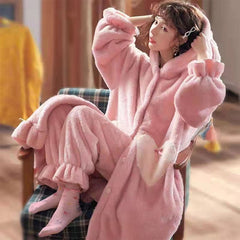 Winter Hooded Kawaii Pajamas