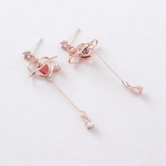 Crystal Heart Earrings