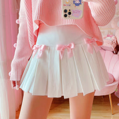 Kawaii Bow Korean Mini Skirt