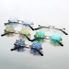 Snowflake Rimless Glasses