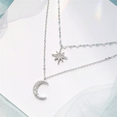 Shining Star & Moon Necklace