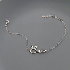 Silver Bunny Bracelet
