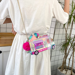 Ice Cream Car Shoulder Bag