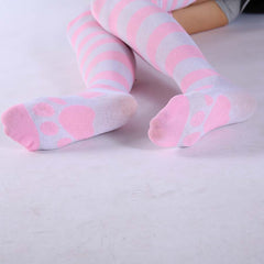 Kawaii Cat Paw Anime Stockings