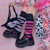 Y2K E-girl Goth Leg Warmers