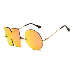 Vintage Mirror NO Letter Sunglasses