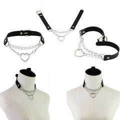 Metal Heart Choker
