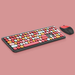 Colorful Wireless Keyboard & Mouse Kit