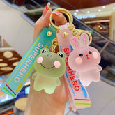 Kawaii Animals Crystal Keychain