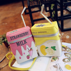 Milk Box Shape Shoulder Bag