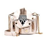 Zipper Jacket Messenger Bag
