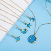 Star & Moon Cute Necklace