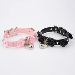 Spiked Flower Choker
