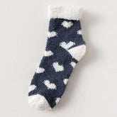 Warm Fluffy Heart Socks
