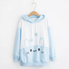 Kawaii Cat Graphic Hoodie