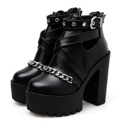 Punk Style Platform Boots